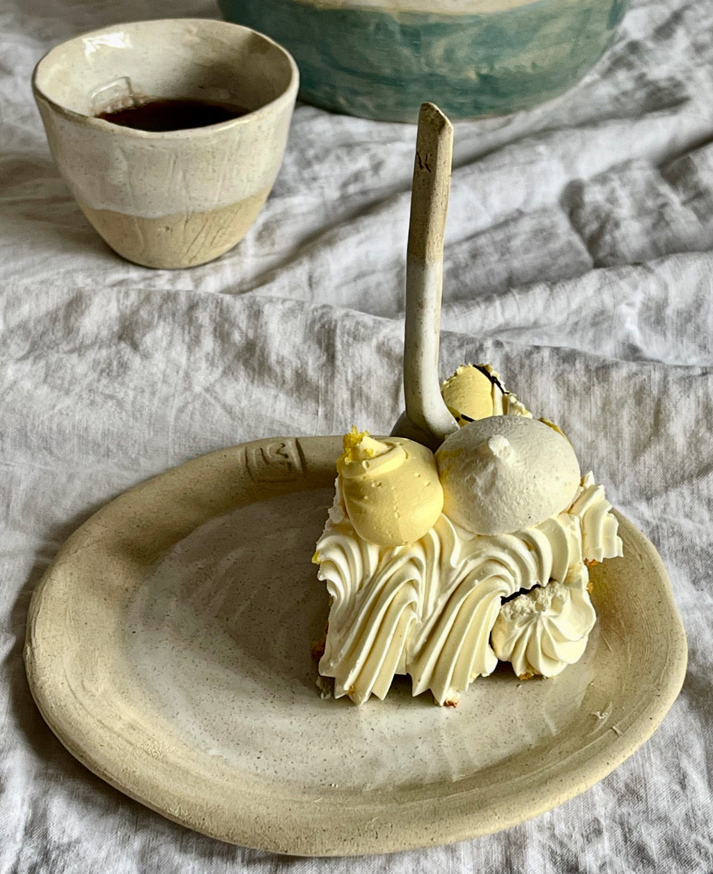 Piattino dessert Sabbia Cream - immagine 2