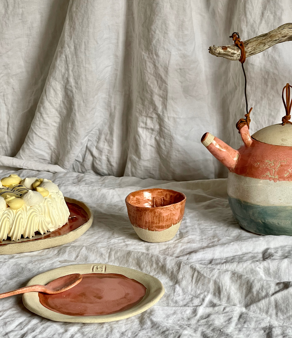 Piattino dessert Sabbia Coral - immagine 4