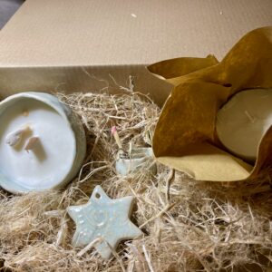 Box di Natale candela Salvia