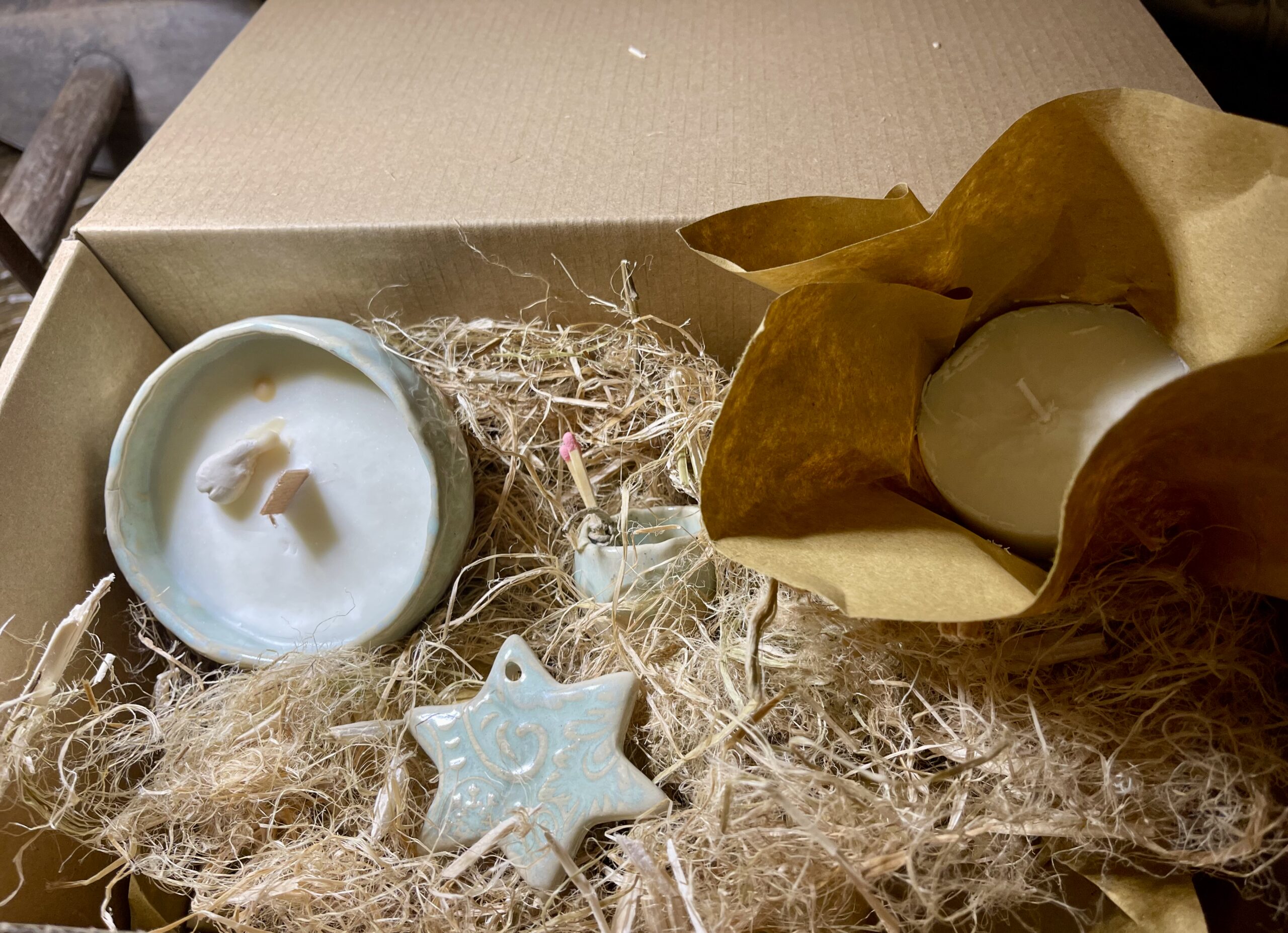 Box di Natale candela Salvia