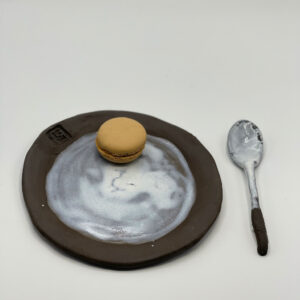 Piattino dessert Tonka White