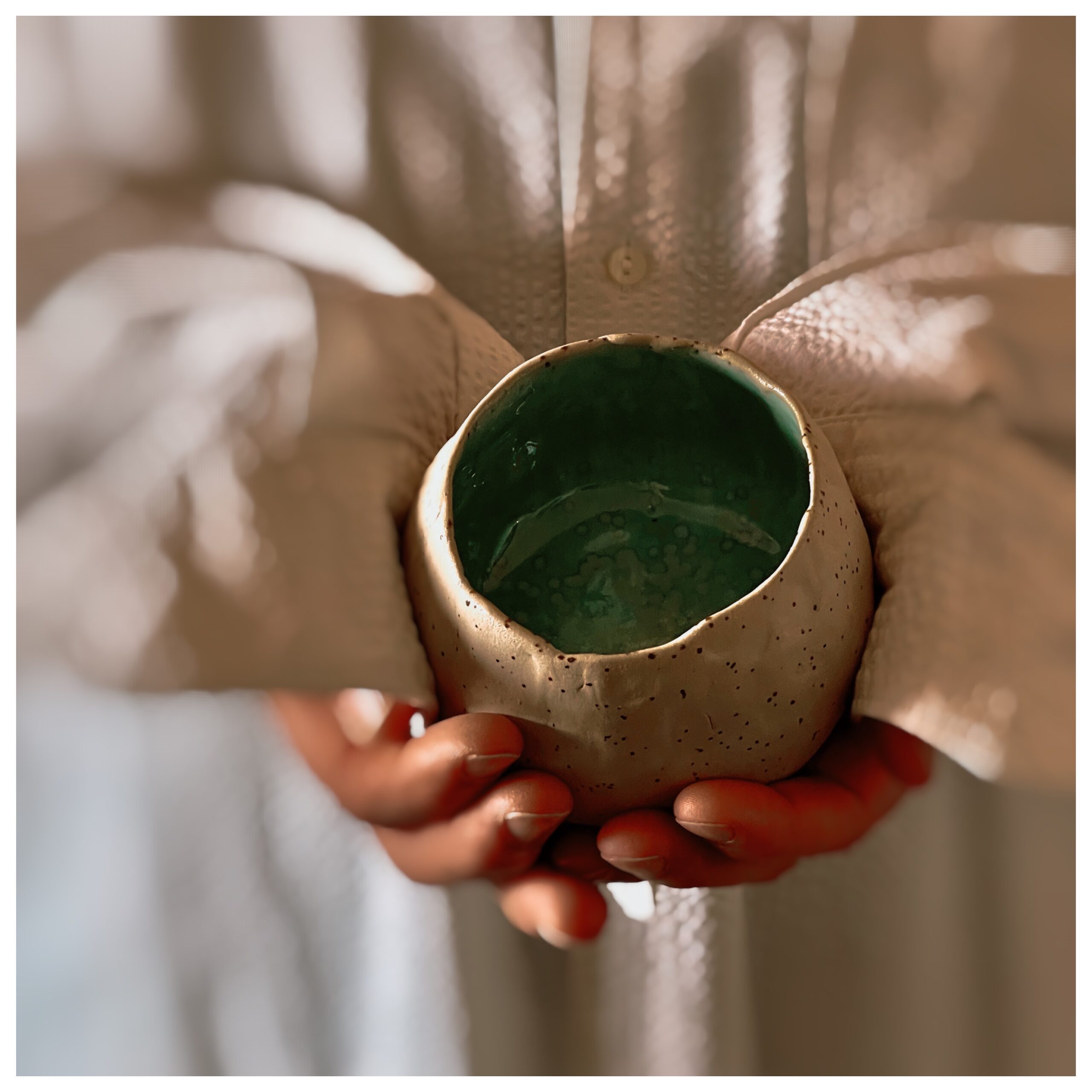 Tazza Coppa Quaglia verde
